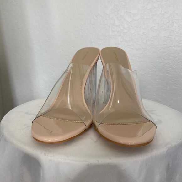 Prettylittlething PLT NEW  Euro Pinterest Coquette Block Heel Sandals 10 - Picture 3 of 8